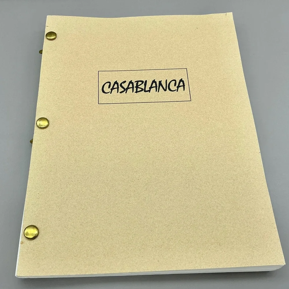 Casablanca Screenplay Copy 1942 Movie Script Michael Curtiz Hal Wallis 158 Pages
